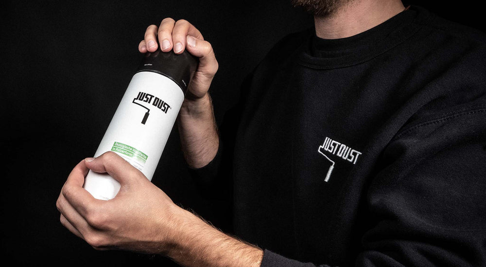 JUST DUST<sup>®</sup> Shaker: <br> SO EINFACH FUNKTIONIERT’S
